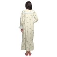 thumbnail image 4 of Moomaya Chemise de Nuit Maxi Boutonnée à Manches Longues Imprimée en Coton pour Femmes, 4 of 5