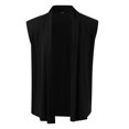 thumbnail image 5 of SHIXIAOO Mens Solid Color Shawl Personality Solid Color Fashion Men's Sleeveless Knit Cardigan Men's Christmas Sweater Mens Washable Cardigan Knit Men Sweater Mens Button Sweater Men Sweaters Sweater, 5 of 5