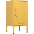 thumbnail image 1 of Eastvita Decorative Storage Console Orange Single - Door Metal Storage Cabinet with Minimalist Side Table Coffee Table Design, 1 of 4