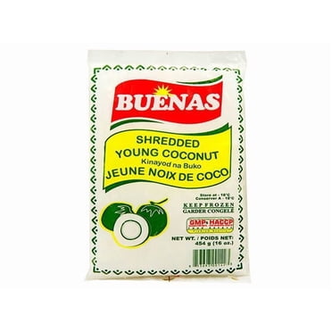 Buenas Shredded Young Coconut - Kinayod na Buko 454g, 454g
