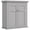 Grey, variant on kleankin Bathroom Wall Cabinet Medicine Cabinet with Shelves, White
