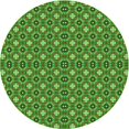 thumbnail image 1 of Ahgly Company Machine Washable Indoor Round Transitional Seaweed Green Area Rugs, 4' Round, 1 of 7