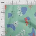 thumbnail image 2 of oneOone Velvet Dusty Teal Green Fabric Abstracts Sewing Craft Projects Fabric Prints By Yard 58 Inch Wide, 2 of 5