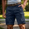 thumbnail image 3 of Cargo Shorts for Men 5 Inch Relaxed Fit Button-Fly Quick Dry Stretch Lightweight Tactical Wear Hiking with Multi Pockets, 3 of 5