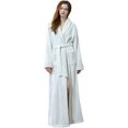 thumbnail image 1 of LinYooLi Women's Lapel Fleece Bathrobe Soft Plush Spa Robe Warm Pajamas with Pockets Soft Pjs Loungewear for Women, 1 of 5