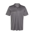 thumbnail image 2 of Adidas Mens 3-Stripes Chest Polo, L, Grey FiveBlack, 2 of 3