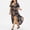 Navy, variant on TIMIFIS Womens Dresses Summer Casual V-Neck Floral Print Ruched Waist A Line Cocktail Party Dress - Summer