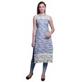 thumbnail image 1 of Bimba Kurtis Sans Manches pour Femmes, Kurta Droite Imprimée pour Femmes, Haut Indien, Grand, 1 of 5