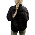 thumbnail image 1 of Opperiaya Veste Matelassée à Col Montant pour Femmes Manches Longues Couleur Unie Fermeture Éclair Complète, 1 of 4