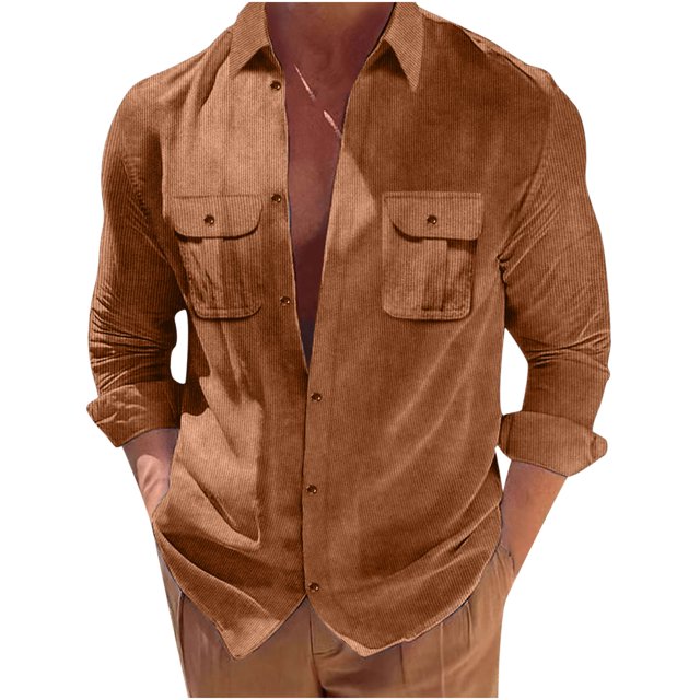 RKSTN Cardigan pour Homme Décontracté Mode Col Rabattu Chandail Uni Manches Longues Hauts en Coton Décontractés Stylés pour l'Automne