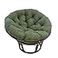 thumbnail image 3 of International Caravan 3312-MS-HG 42 in. Rattan Papasan Chair with Micro Suede Cushion, Hunter Green, 3 of 3