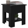 thumbnail image 2 of vidaXL Coffee Table Black 40x40x42 cm Engineered Wood, 2 of 4
