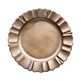 thumbnail image 2 of Kingtowag Gold Acrylic Dinner Plate Chargers Scalloped Rim Wedding Banquet Decor, with Scalloped Rim, for Weddings, Banquets, or Festive Gatherings, Lightweight and Durable (#A), Clearance Sales!, 2 of 6