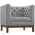 thumbnail image 1 of LexMod Panache Fabric Armchair, Expectation Gray, 1 of 5