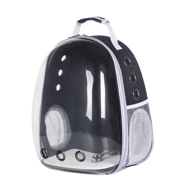 Pet Carrier Backpack, Transparent Window Large Space Cat Backpack Carrier Breathable for Dogs for Walking Black,Yellow