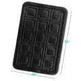 thumbnail image 2 of Clara Clark Bathroom Rugs, Velvet Memory Foam Bath Mat, Ultra Soft Non Slip and Absorbent - Waffled - Large - Black, 2 of 6