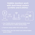 thumbnail image 3 of Hubble Connected Nursery Pal Dual Vision Cam, Smart HD Dual Camera Baby Monitor with Motion Tracking & Sleep Routine Management - White, 3 of 9