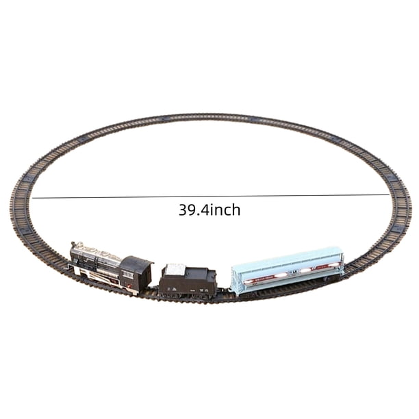 Set De Train électrique Avec Sons Et Lumières – 4 Véhicules, Rails, Arbres – Cadeau Parfait Pour Garçons Et Filles Dès 3 Ans !