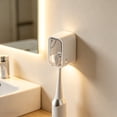 thumbnail image 1 of 5Pcs Wall Mounted Toothbrush Holder, Usloyux Bathroom Organizer Wall Mounted, No Drill Toothbrush Storage Rack, Adhesive Bathroom Wall Organizer for Toothbrush Holder, Bathroom Countertop Sink Vanity, 1 of 6