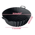 thumbnail image 3 of TIMIFIS Air Fryer Silicone Liners Kitchen Essentials Reusable Air Fryer Silicone Baking Pan Air Fryer Silicone Pad Air Fryer Lined 7.5 Inch Apartment Essentials For First Apartment, 3 of 6
