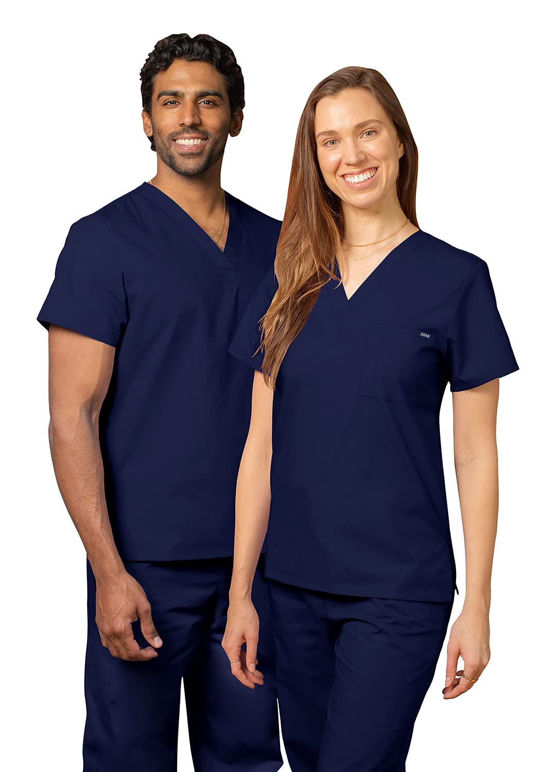 Adar Uniformes Médicaux Unisexes Universels - Haut de Sarrau Tunique à Col en V