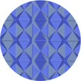 thumbnail image 1 of Ahgly Tapis Rond Lavable en Machine Intérieur Transitionnel Bleu Ciel, 5 Pieds Rond, 1 of 7
