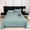 Green#7264, variant on Bed Sheet Set | Fitted Sheet & Flat Sheet | Double Brushed Polyester Fabric | Dormitory & Home Bedding | Queen Size 250x230cm | 1 Piece Set for Adults