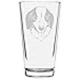 thumbnail image 3 of Mucuchies Thème Chien Etched Tout Usage Pinte en Verre 16oz, 3 of 3