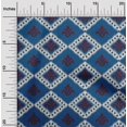 thumbnail image 1 of oneOone Cotton Poplin Fabric Argyle Ikat Printed Craft Fabric BTY 56 Inch Wide, 1 of 4