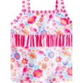 thumbnail image 2 of Maillot Tankini 2 Pcs Rose à Fleurs pour Tout-Petites Filles - 2T, 2 of 3
