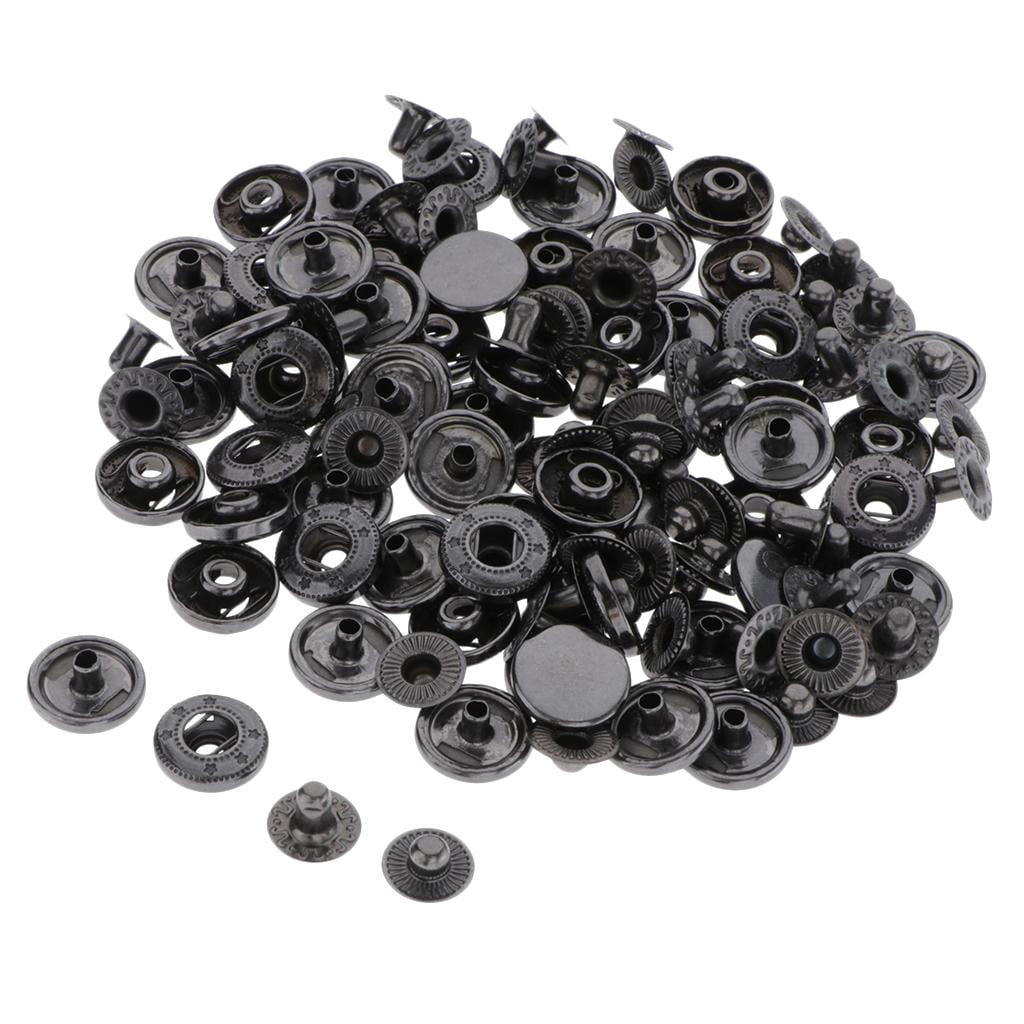 yuksok 30x Boutons-Pression Rivets Boutons Manteau en Cuir Sac 17mm