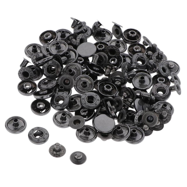 yuksok 30x Boutons-Pression Rivets Boutons Manteau en Cuir Sac 17mm