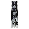thumbnail image 2 of Innerwin Longues Robes Maxi à Imprimé Floral pour Femmes, Robe d'Été de Plage, Vacances, Sans Manches, Robe Débardeur Hawaïenne, Style C m, 2 of 7