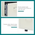 thumbnail image 3 of Space Solutions 18" Deep 2 Drawer Mobile Letter Width Vertical File Cabinet, Black, 3 of 9