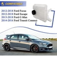 thumbnail image 2 of Front Engine Coolant Reservoir Radiator Expansion Tank for Ford Focus 12-18/Escape 13-16/C-Max 13-18/Transit Connect 14-16 603-382, 2 of 5