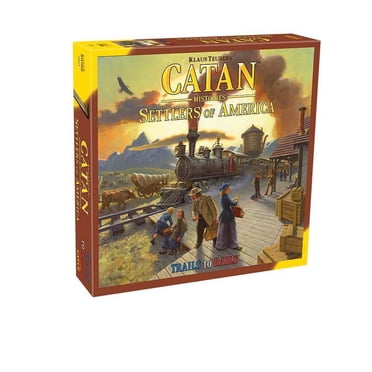 CATAN Histories Settlers of America Board Game - Forge Trails into Rails! Strategy Game, Family Game for Kids & Adults, Ages 14+, 3-4 Players, 120 Min Playtime, Made by CATAN