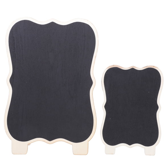 Miangastore Creative Kids Painting Board Wooden Craft for Home Decor Black Mini Blackboard 2Pcs