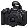thumbnail image 3 of Canon EOS R50 Mirrorless Camera with RF-S 18-45mm Lens + 2 Pack 128GB Memory Card + Case + Wideangle + ZeeTech Accessory, 3 of 9