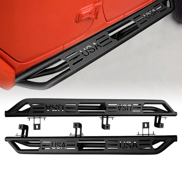 AMERICAN MODIFIED USA Style Side Step Bars for 18 to 23 Jeep Wrangler JL
