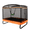 Noir, Orange, variante sur Gymax Trampoline Récréatif pour Enfants de 6 Pi avec Balançoire et Enceinte de Sécurité Intérieur/extérieur Bleu