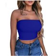 thumbnail image 5 of Haut Court Bustier Tube à Rayures Aguichant pour Femmes, Débardeur, Camisole, Blouse, 5 of 5
