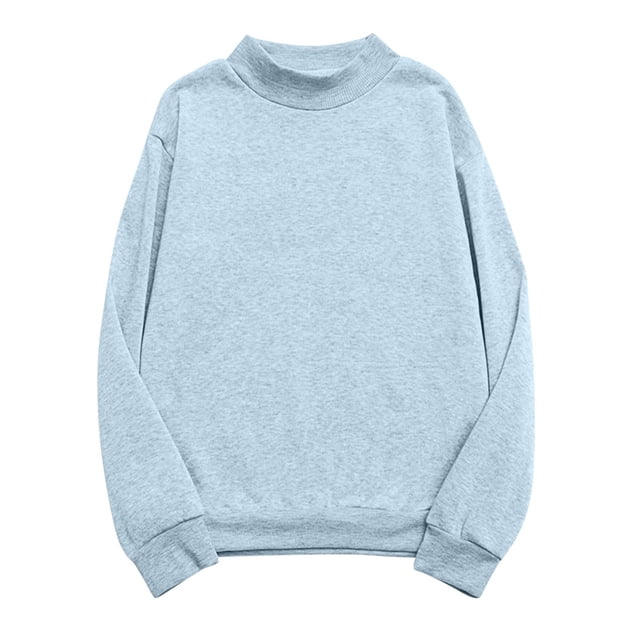 Jamicy Chandails d'Automne pour Femmes Cadeau pour Épouses Chandails Décontractés Surdimensionnés Col Rond Manches Longues Chandails à Enfiler Hauts Mode Automne 2025 Vêtements Légers T-Shirts