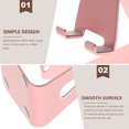 thumbnail image 4 of LOLIPPYY Desk Cell Phone Stand Mobile Phone Tablet Holder Iron Pink 1Set for Coffee Table Entertainment, 4 of 6