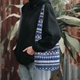 thumbnail image 3 of KLKCMS Hobo Purses Shoulder Bag Macrame Bag Blue A-Blue, 3 of 9