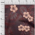 thumbnail image 2 of oneOone Rayon Maroon Fabric Tropical Flower Craft Projects Decor Fabric Printed By The Yard 56 Inch Wide, 2 of 4
