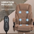 thumbnail image 4 of Vinsetto Chaise de Bureau de Massage, Chaise de Jeu Inclinable, Brun, 4 of 10