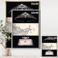 thumbnail image 2 of Chandelier, Parfum and Glamorous Tiara - Fashion Framed Canvas, 2 of 3