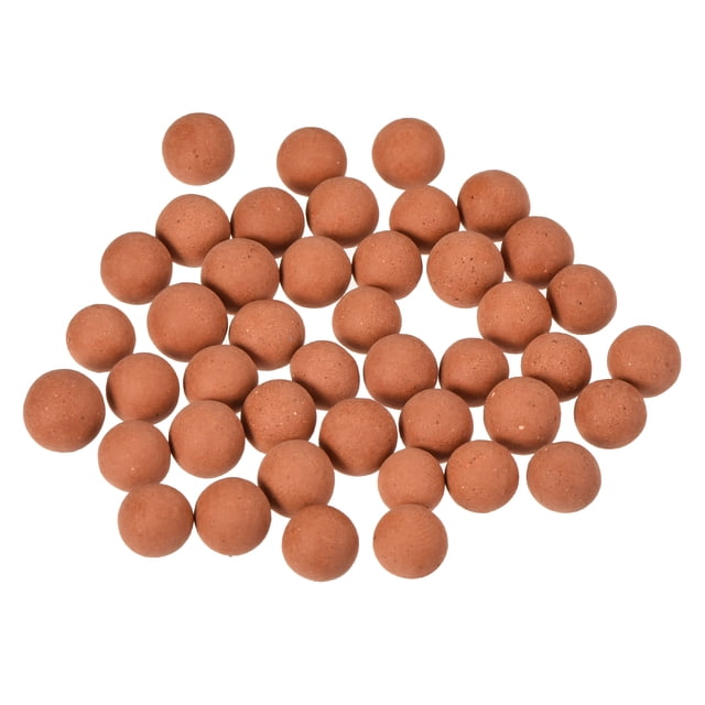 Uxcell Galets d'Argile 7-8 mm 0,22 Lb Boules de Jardinage en Pot pour Culture Hydroponique Rouge