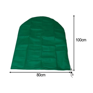 Bgsha Housses pour Plantes Protection contre le Gel Hiver Tissu Anti-Gel Housses de Protection pour Plantes Couvertures Anti-Gel avec Fermeture Éclair Cordon de Serrage pour Plantes d'Extérieur Arbre Fruitier en Pot Vert 60g/m2