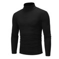 thumbnail image 1 of Chandails à Col Roulé Thermiques Ajustés et Chauds pour Hommes, Chandail à Col Roulé Extensible, Hauts, 1 of 4